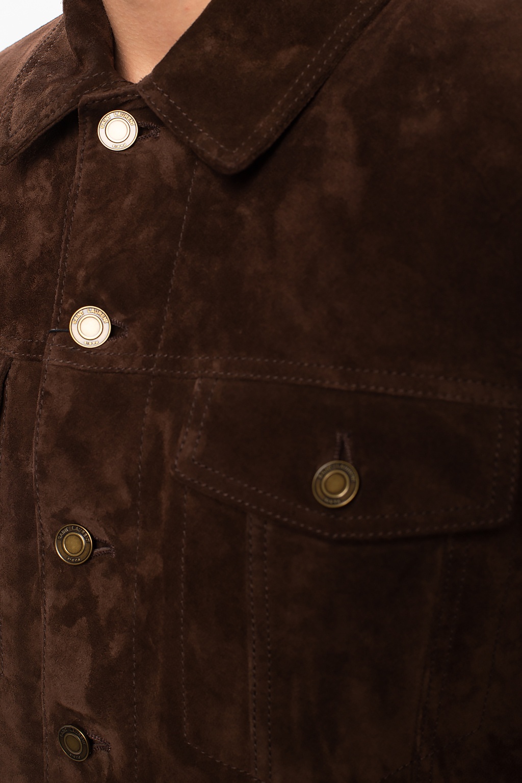 SchaferandweinerShops KY - Suede jacket Saint Laurent